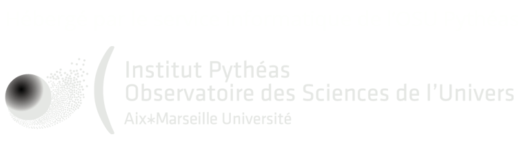 Site hébergé par les service informatique de l'OSU Pythéas