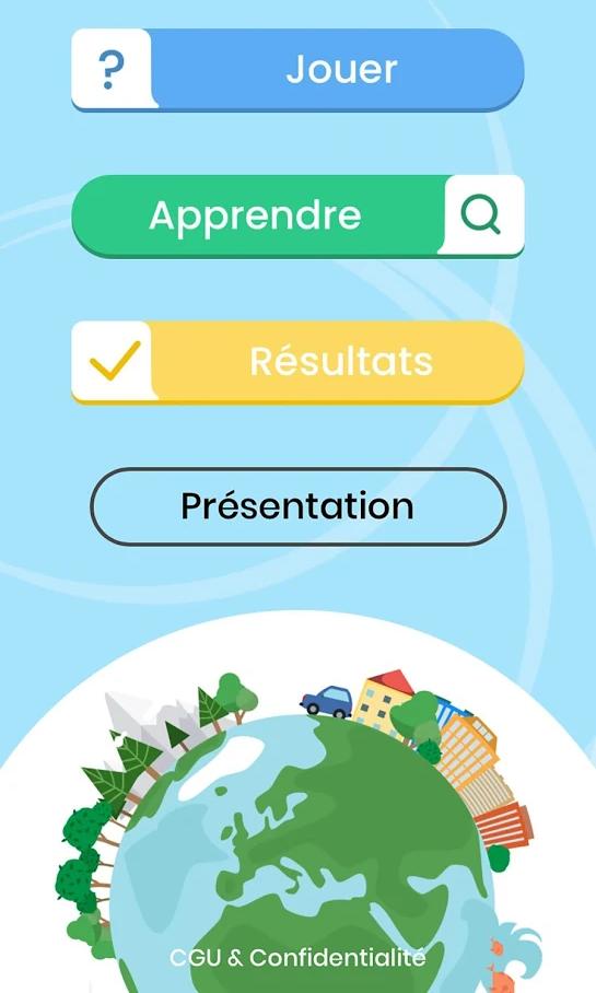Une application sur le changement climatique